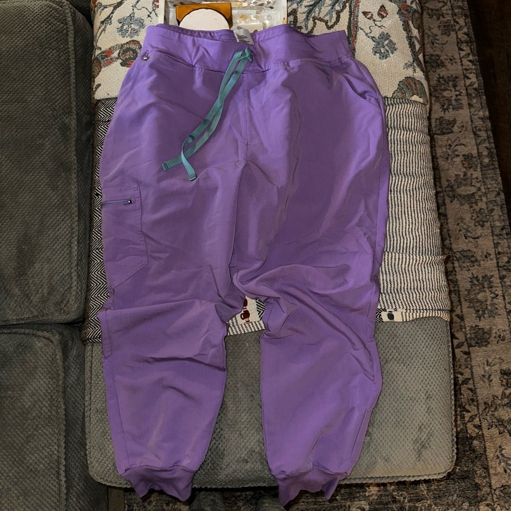 Petite Figs Lavender scrub Joggers. Worn just a few times. Too big for me.